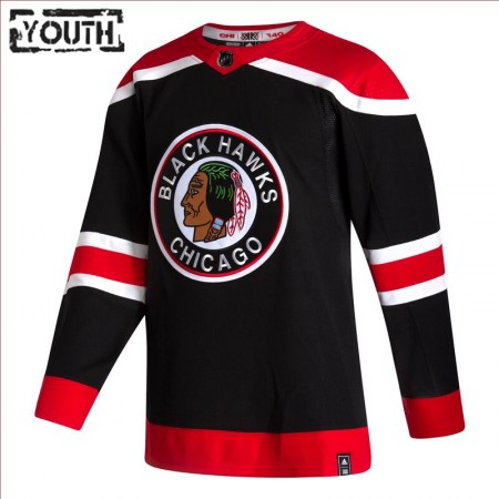 Kinder Eishockey Chicago Blackhawks Trikot Blank 2020-21 Reverse Retro Authentic